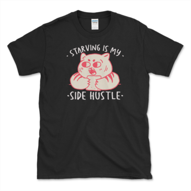 unisex-basic-softstyle-t-shirt-black-front-648649a941b01.png Sarcastic Side Hustle T-shirt Black by Left Arrow Tees