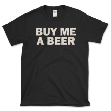 Bar Fly's Beer T-shirt Black by Left Arrow Tees.