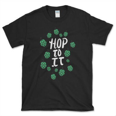 unisex-basic-softstyle-t-shirt-black-front-64871e4daf961.png Hoppy Beer Lovers T-shirt Black by Left Arrow Tees.