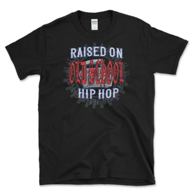 Classic Hip Hip Fans Graphic T-shirt Black by Left Arrow Tees