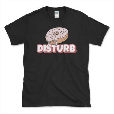 Sprinkle Donut T-shirt Black by Left Arrow Tees