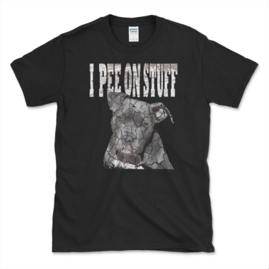Funny Pitbull Lover T-shirt Black by Left Arrow Tees