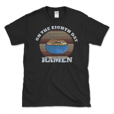 Sacrilegious Ramen Bowl T-shirt Black by Left Arrow Tees
