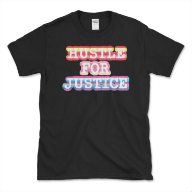 unisex-basic-softstyle-t-shirt-black-front-6487648e8a654.png Equal Justice Advocate T-shirt Black by Left Arrow Tees