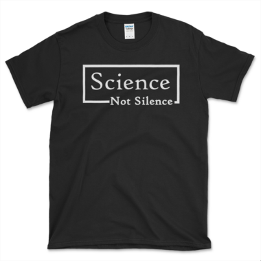Advocate For Science T-shirt Black by Left Arrow Tees