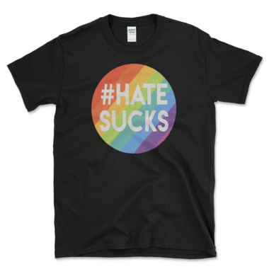 Message Of Love T-shirt Black by Left Arrow Tees