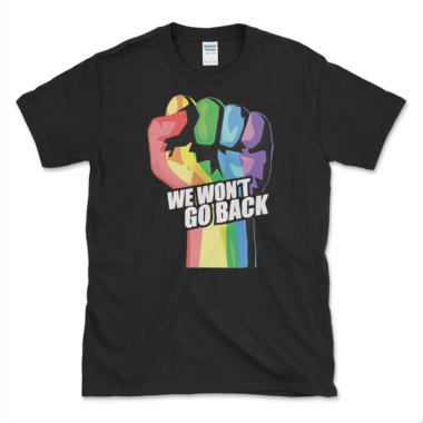 Liberal Progressive Activist T-shirt Black by Left Arrow Tees