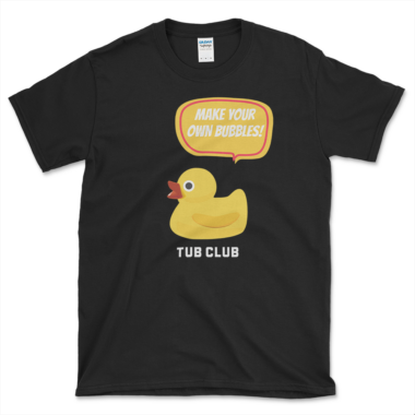 Funny Rubber Ducky Saying T-shirt Black by Left Arrow Tees
