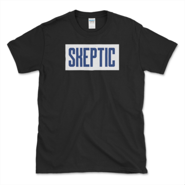 Skeptics Atheism T-shirt Black by Left Arrow Tees