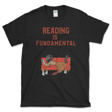 Reading Baphomet T-shirt Black by Left Arrow Tees