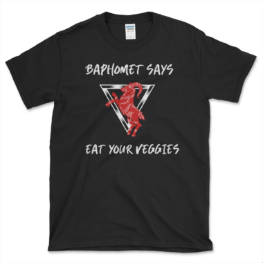 Baphomet Diet T-shirt Black by Left Arrow Tees