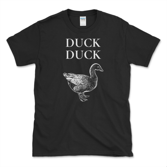 Duck Duck Goose T-shirt Black by Left Arrow Tees