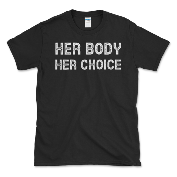 Support Abortion Rights T-shirt Black by Left Arrow Tees