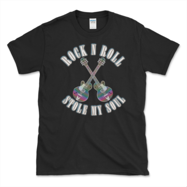 Classic Rock Fan T-shirt Black by LEft Arrow Tees