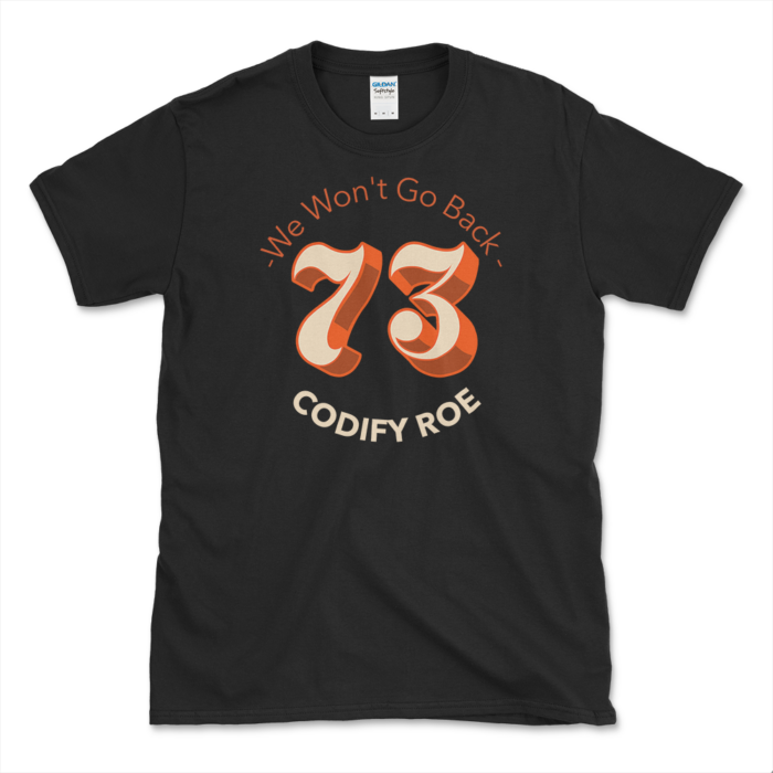 1973 Style Abortion Rights T-shirt Black by Left Arrow Tees