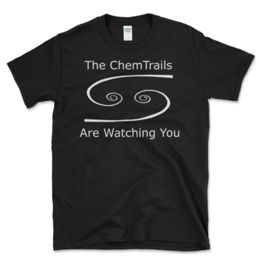 Chemtrails Conspiracy Theory T-shirt Black by Left Arrow Tees