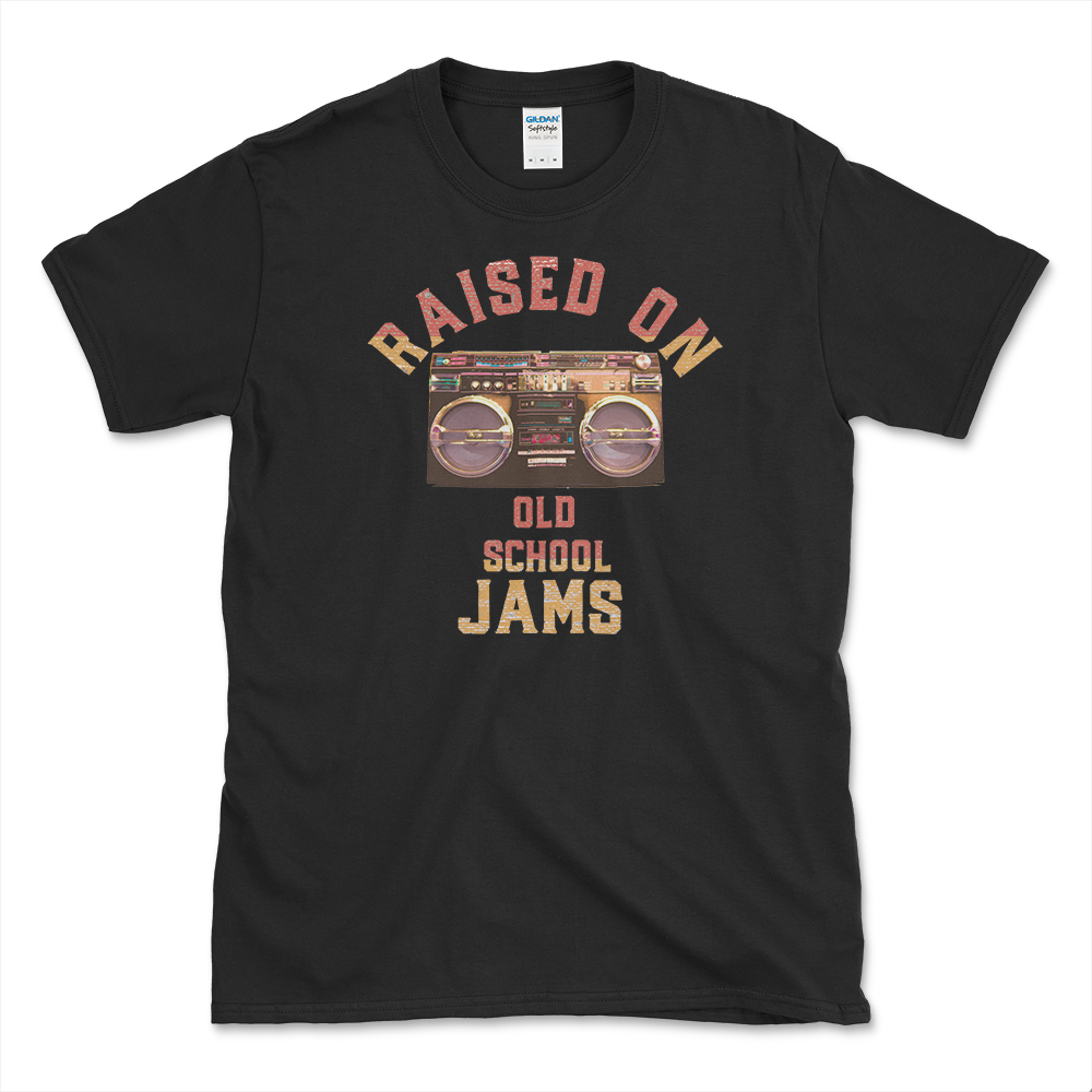 Classic R&B Music T-shirt Black by Left Arrow Tees