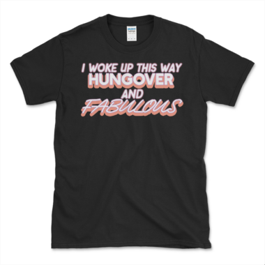 Hungover After Party T-shirt Black by Left Arrow Tees