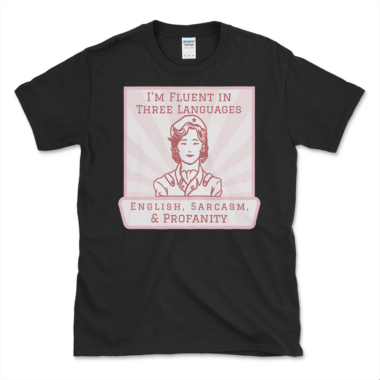 Funny Profanity T-shirt Black by Left Arrow Tees