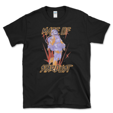 Cosmos Stardust T-shirt Black by Left Arrow Tees