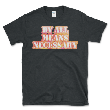 Violent Protest Slogan T-shirt Dark Heather by Left Arrow Tees