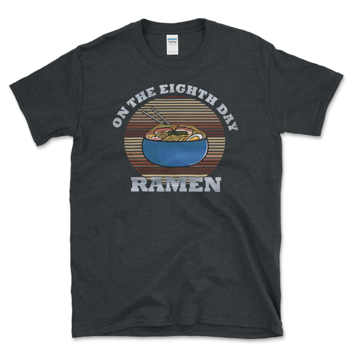 Sacrilegious Ramen Bowl T-shirt Dark Heather by Left Arrow Tees