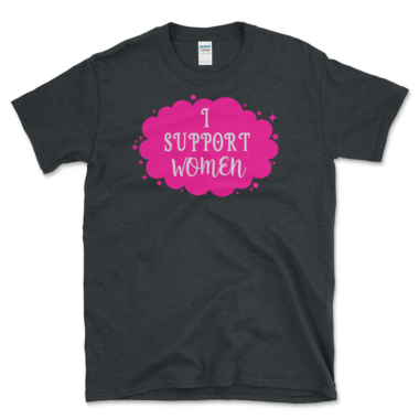 Gender Equality Support T-shirt Dark Heather by Left Arrow Tees