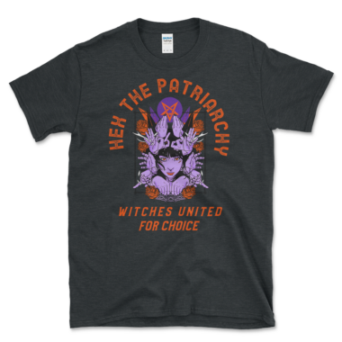 Pagan Witches Pro-Choice T-shirt Dark Heather by Left Arrow Tees