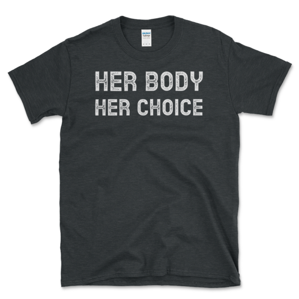 Support Abortion Rights T-shirt Dark Heather by Left Arrow Tees
