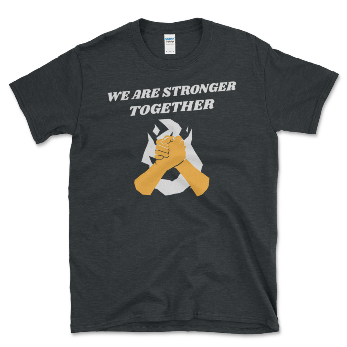 Political Unity T-shirt Dark HEather by Left Arrow Tees