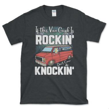 Sexy Van Gogh T-shirt Dark Heather by Left Arrow Tees