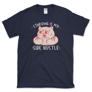 Sarcastic Side Hustle T-shirt Navy by Left Arrow Tees