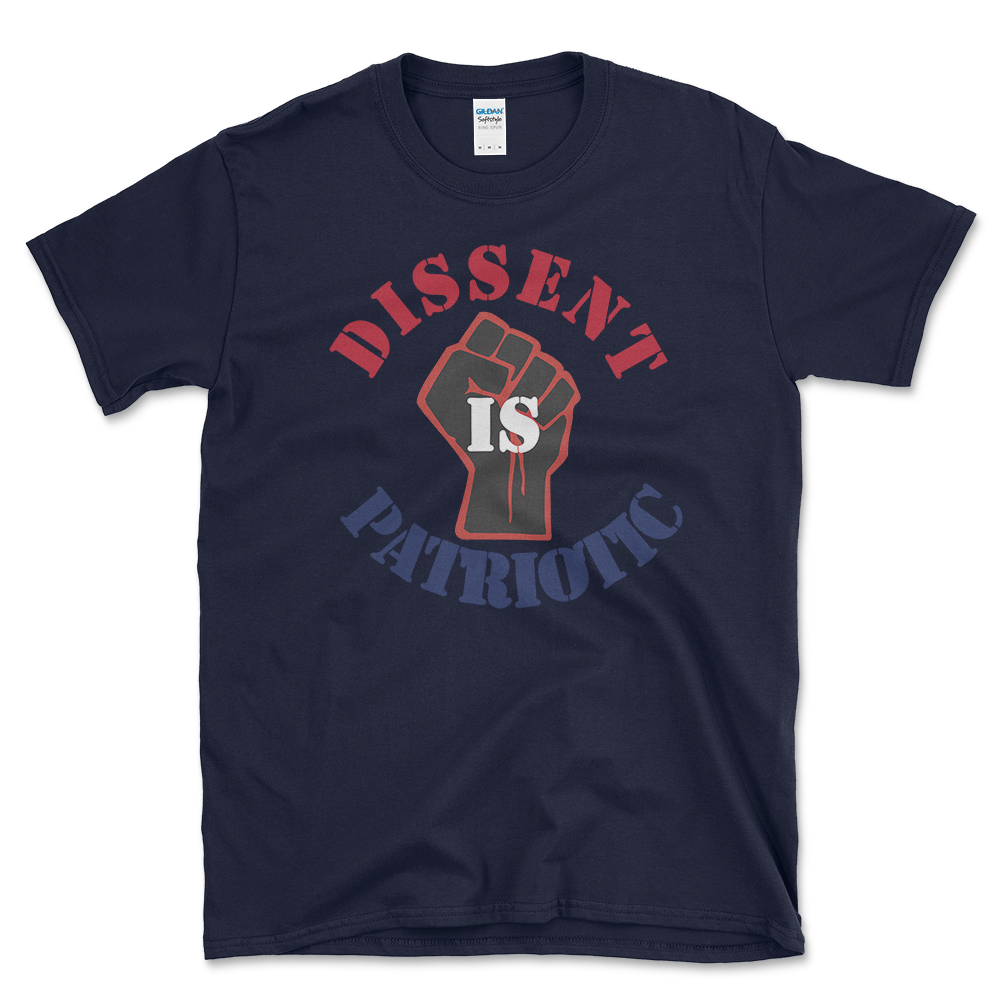 Activism And Protest T-shirt Navy by Left Arrow Tees