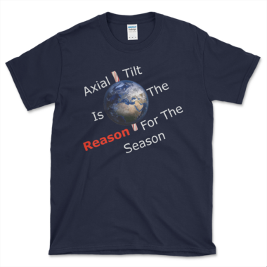 Christmas T-shirt For Athiest. Navy by Left Arrow Tees.