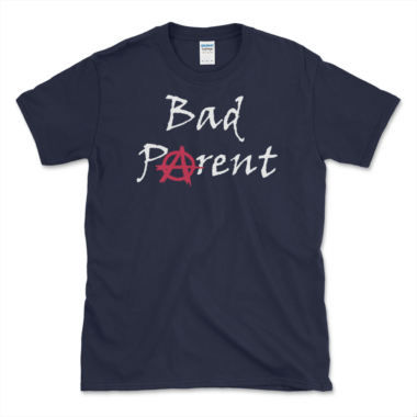 unisex-basic-softstyle-t-shirt-navy-front-648727139e3b3.png Punk Rock Parent T-shirt Navy by Left Arrow Tees