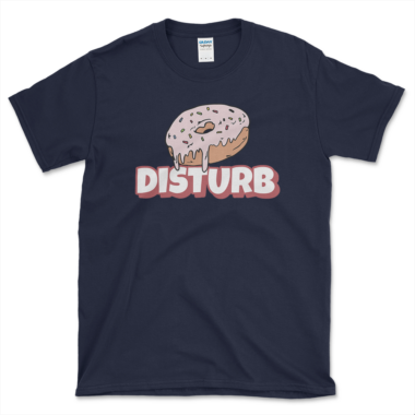 unisex-basic-softstyle-t-shirt-navy-front-64875ac8e8129.png Sprinkle Donut T-shirt Navy by Left Arrow Tees