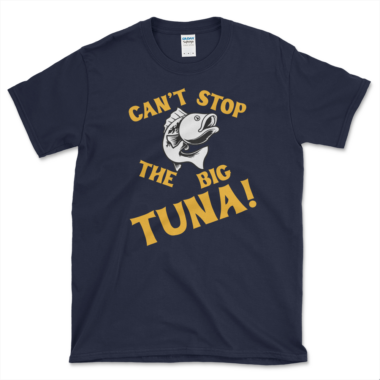 unisex-basic-softstyle-t-shirt-navy-front-64875b4883bba.png Someone Nicknamed Tuna T-shirt Navy by Left Arrow Tees