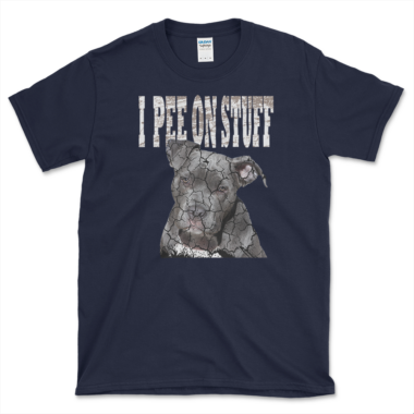unisex-basic-softstyle-t-shirt-navy-front-64875c6be6350.png Funny Pitbull Lover T-shirt Navy by Left Arrow Tees