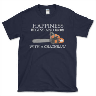 unisex-basic-softstyle-t-shirt-navy-front-648763410c696.png Chainsaw Users Safety T-shirt Navy by Left Arrow Tees