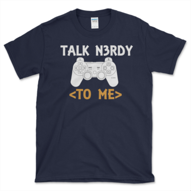 Video Gamers T-shirt Navy by Left Arrow Tees