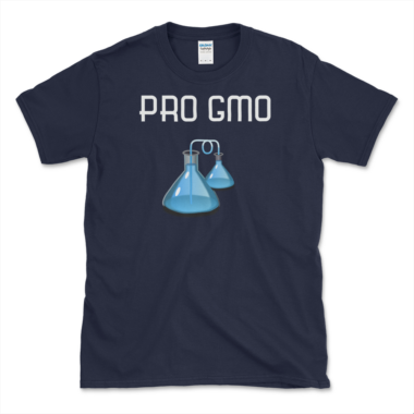 unisex-basic-softstyle-t-shirt-navy-front-64877a256a6dd.png Scientific GMO T-shirt Navy by Left Arrow Tees