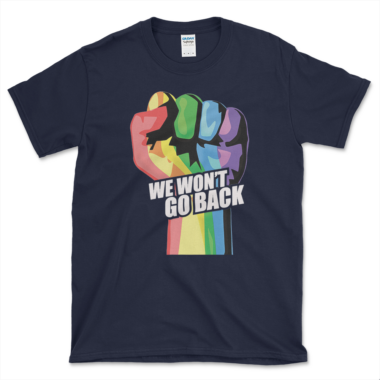 unisex-basic-softstyle-t-shirt-navy-front-64878868a0f88.png Liberal Progressive Activist T-shirt Navy by Left Arrow Tees