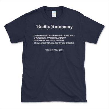 unisex-basic-softstyle-t-shirt-navy-front-648871c32e7fb.png Defining Bodily Autonomy T-shirt Navy by Left Arrow Tees
