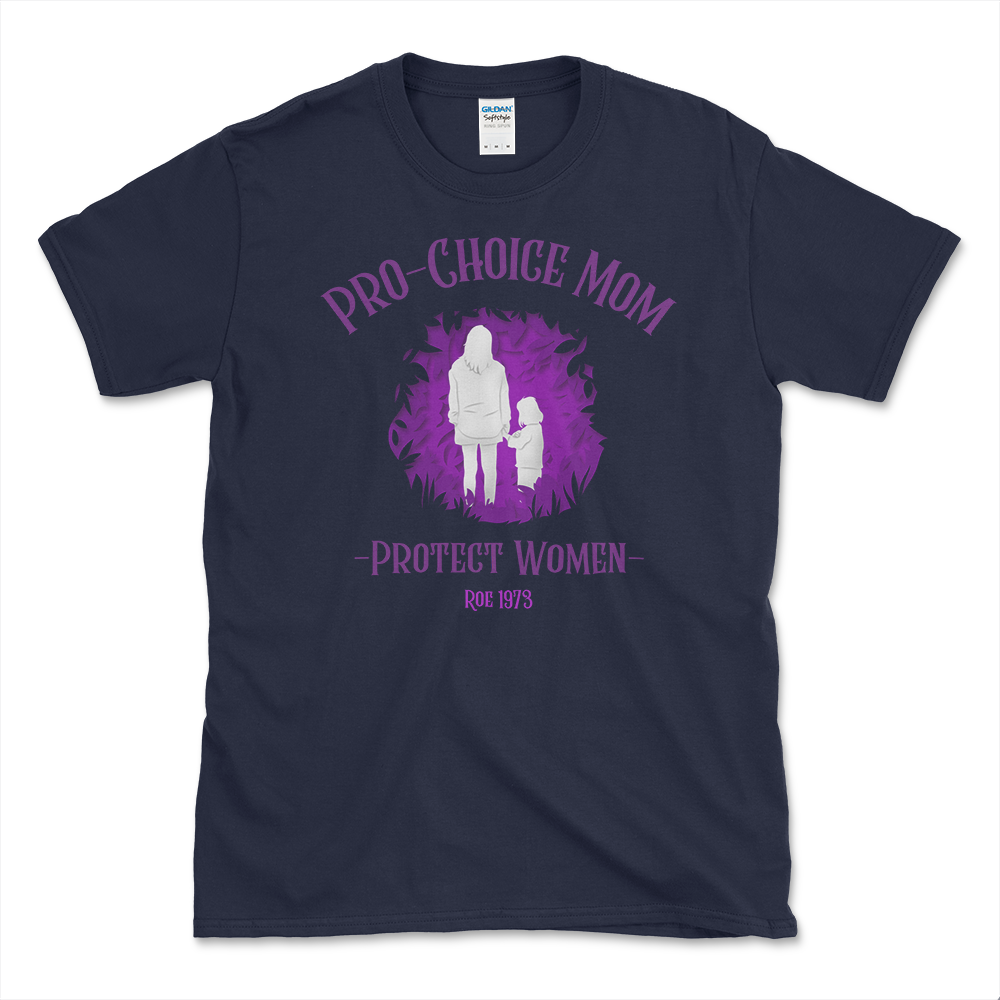 Pro-Choice Family T-shirt Navy by Left Arrow Tees