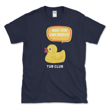 unisex-basic-softstyle-t-shirt-navy-front-648896f4919cb.png Funny Rubber Ducky Saying T-shirt Navy by Left Arrow Tees