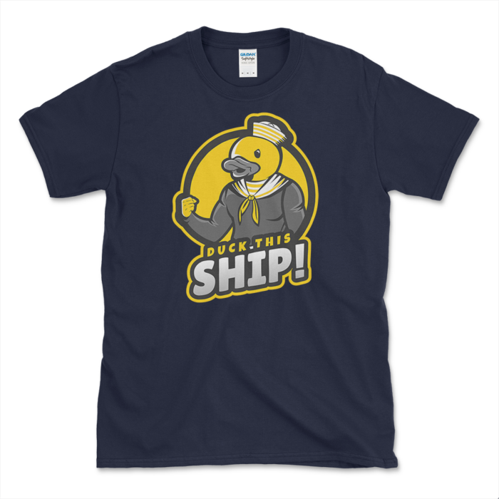 Sailor Duck T-shirt Navy by Left Arrow Tees