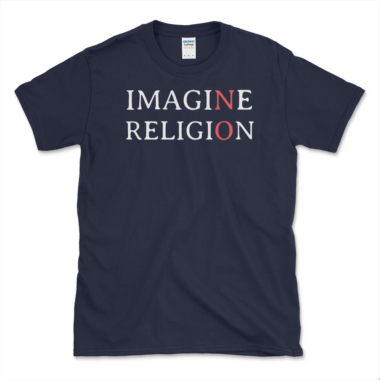 No Religion T-shirt Navy by Left Arrow Tees