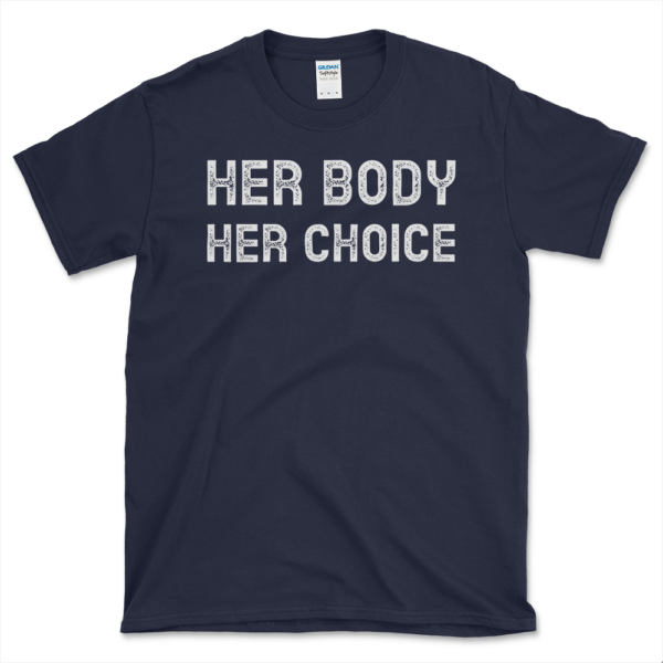 Support Abortion Rights T-shirt Navy by Left Arrow Tees