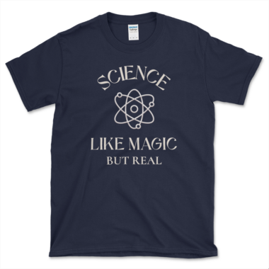 unisex-basic-softstyle-t-shirt-navy-front-6488aba420a85.png Scientific Atheist T-shirt Navy by Left Arrow Tees