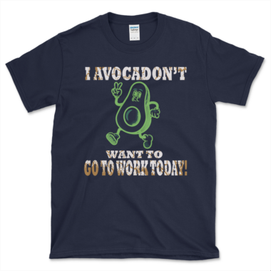 unisex-basic-softstyle-t-shirt-navy-front-6488e91a86048.png Avocado Anti-work T-shirt Navy by Left Arrow Tees